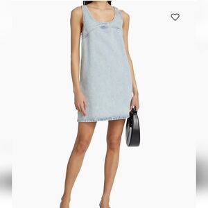 Frame Micro Flare Denim Dress